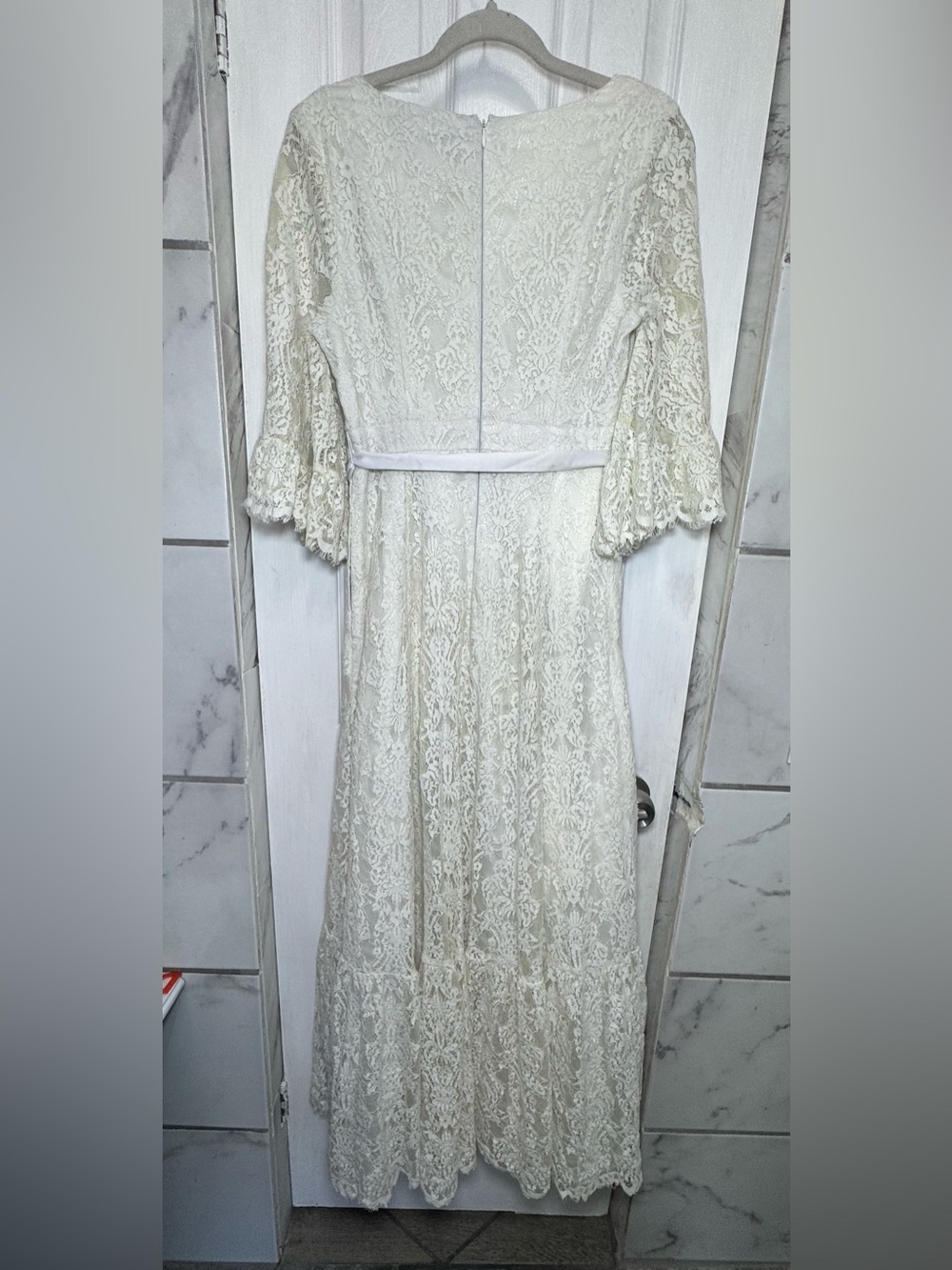 Modcloth Through the Bluebells Lace Maxi Dress Women’s Medium Vintage Inspired - Picture 13 of 16